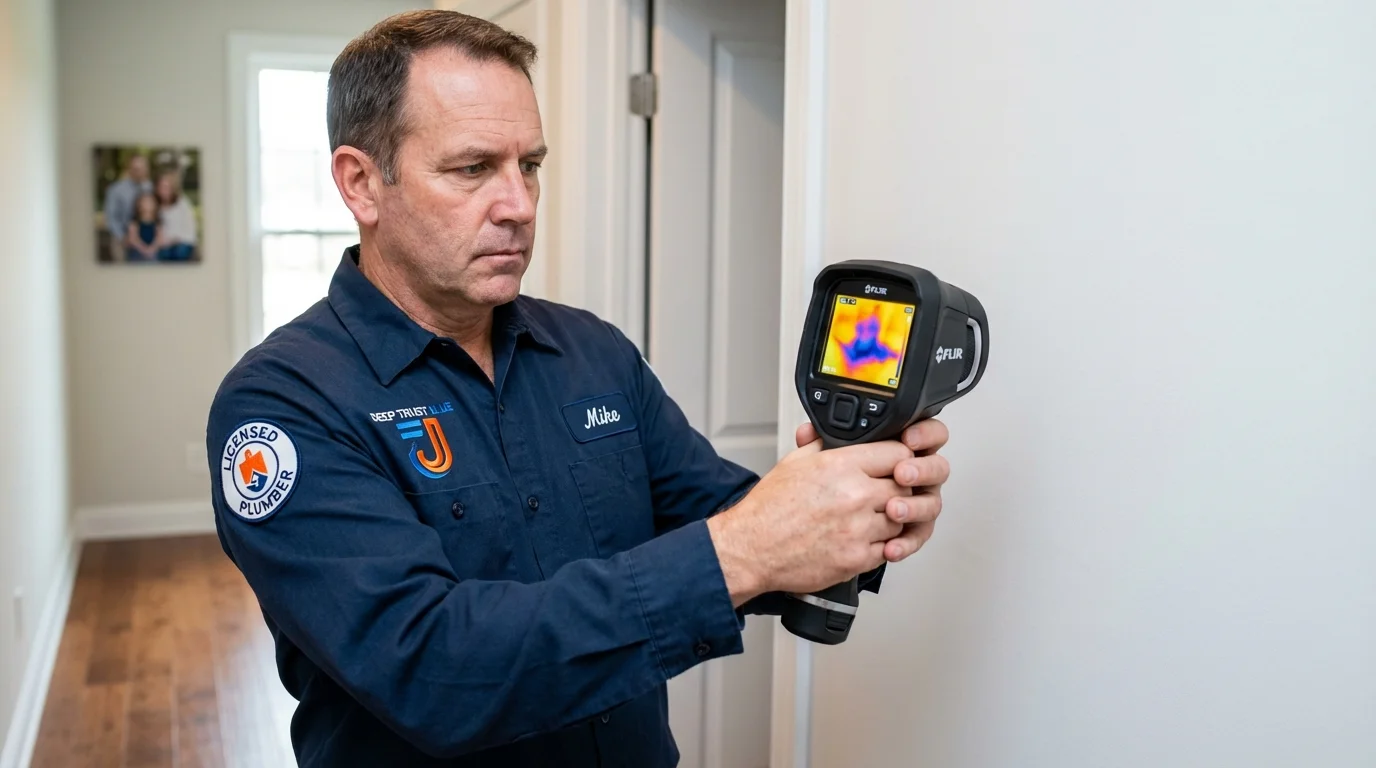 Thermal imaging leak detection by Johns Plumbing LLC in Terrell